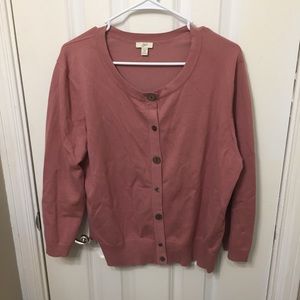 J. Jill Sweaters - J Jill Knit Cardigan Sweater Mauve Women’s XL J. Jill Sweaters - J Jill Knit Cardigan Sweater Mauve Women’s XL
